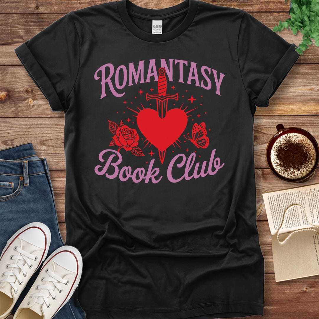 Pride & Pedantry Literary Tees T-shirt Black / S Romantasy Book Club Shirt