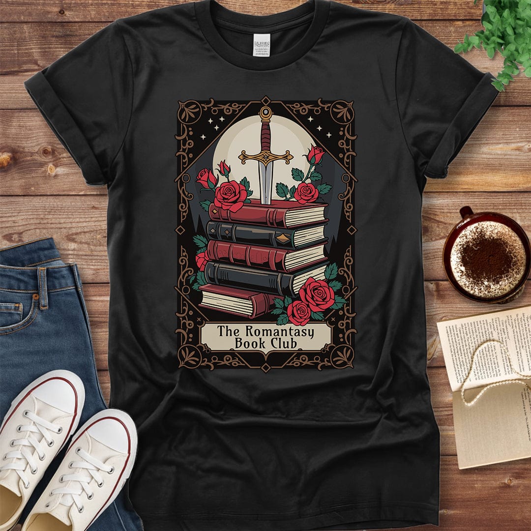 Pride & Pedantry Literary Tees T-shirt Black / S Romantasy Book Club Tarot T-shirt
