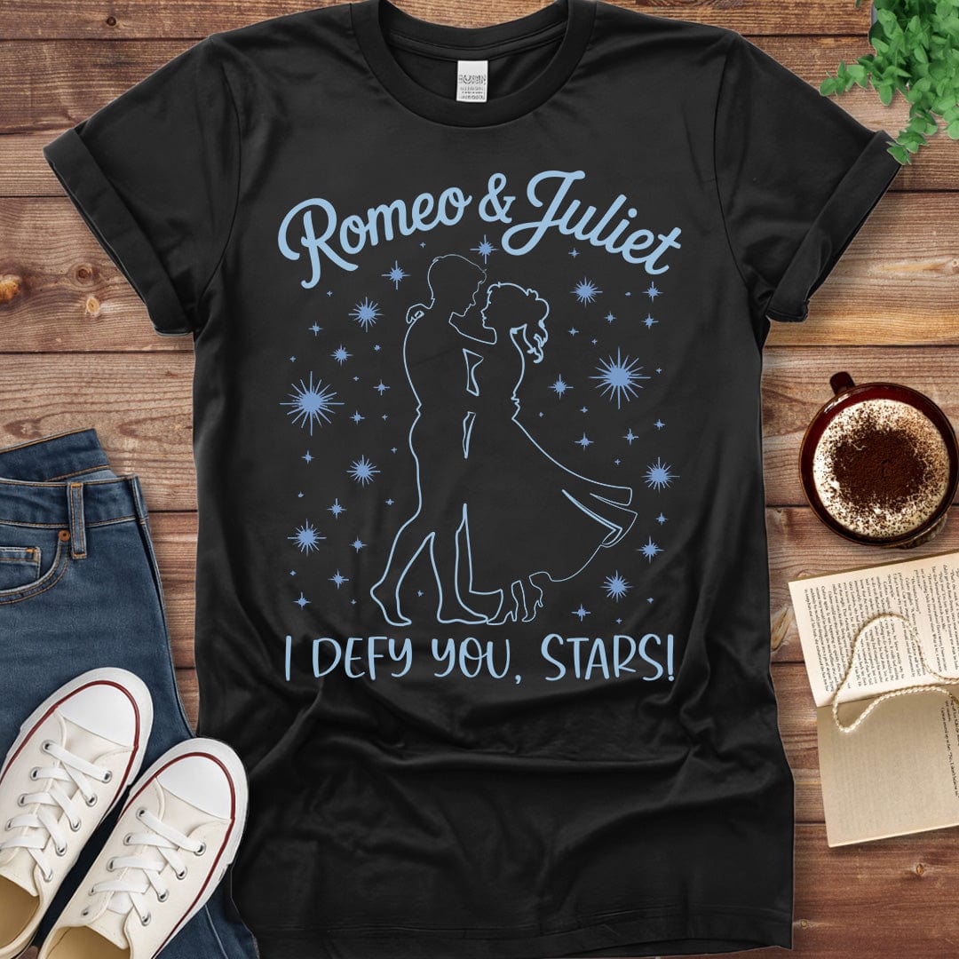Printful T-shirt Black / S Romeo and Juliet Shirt – I Defy You Stars