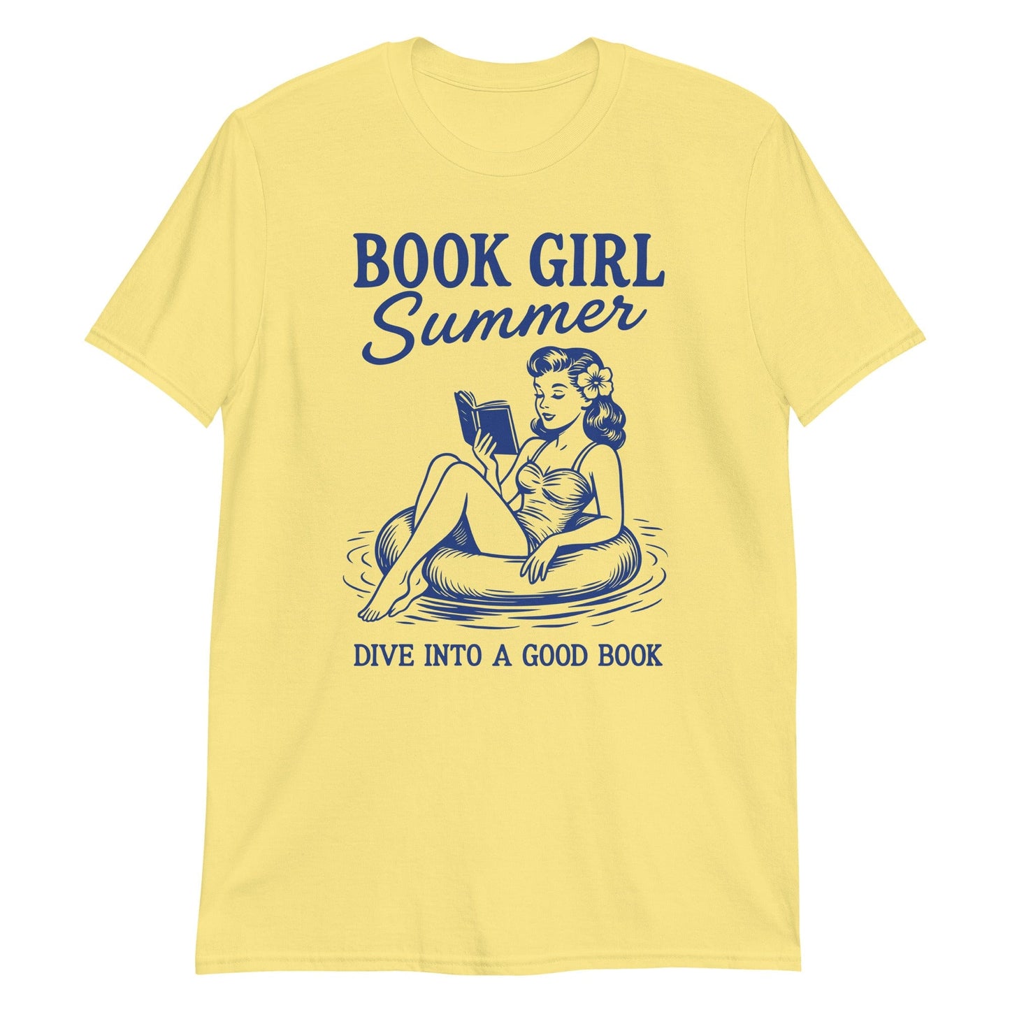 Printful T-shirt Book Girl Summer Shirt