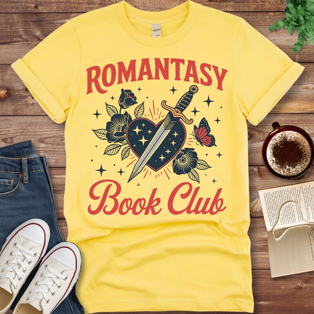 Pride & Pedantry Literary Tees T-shirt Cornsilk / S Romantasy Book Club T-Shirt