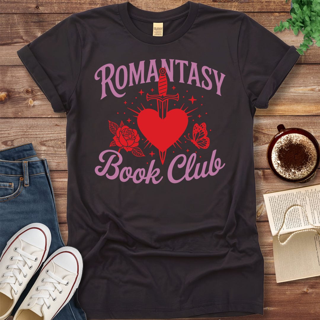 Pride & Pedantry Literary Tees T-shirt Dark Chocolate / S Romantasy Book Club Shirt