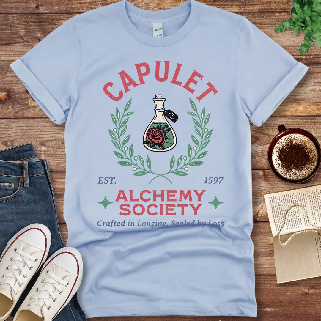 Printful T-shirt Light Blue / S Capulet Alchemy Society Shirt – Romeo and Juliet