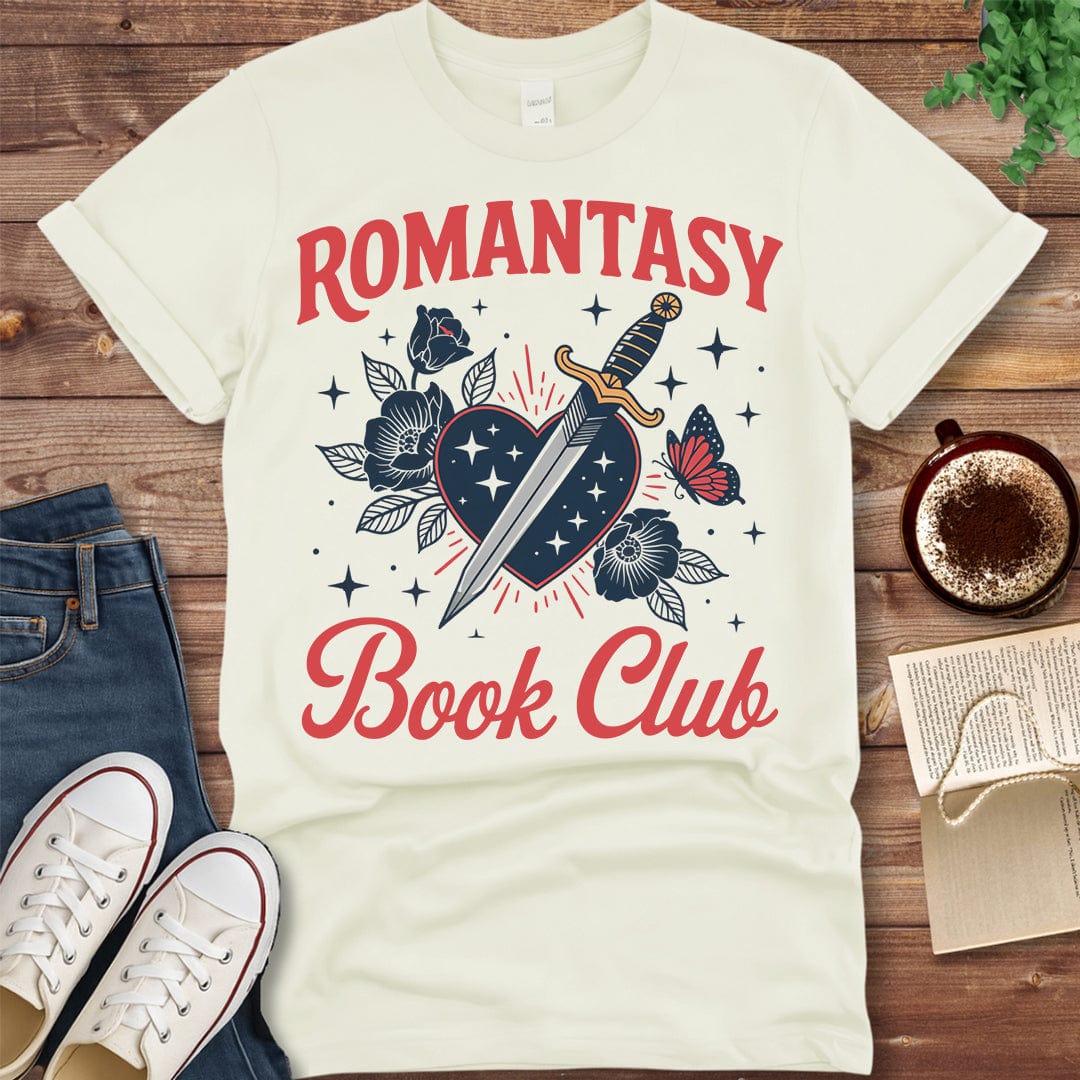 Pride & Pedantry Literary Tees T-shirt Natural / S Romantasy Book Club T-Shirt