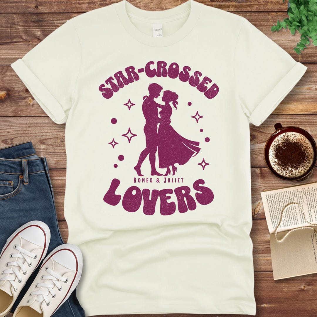 Printful T-shirt Natural / S Romeo and Juliet Shirt – Star-Crossed Lovers