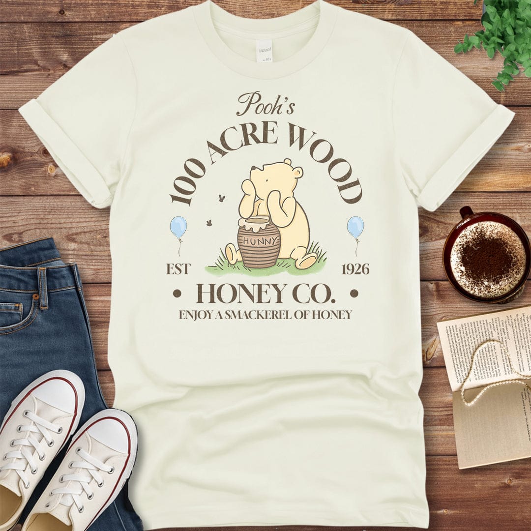 Pride & Pedantry Literary Tees T-shirt Natural / S Winnie the Pooh Honey Co. Shirt