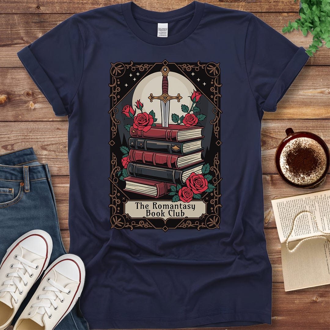 Pride & Pedantry Literary Tees T-shirt Navy / S Romantasy Book Club Tarot T-shirt