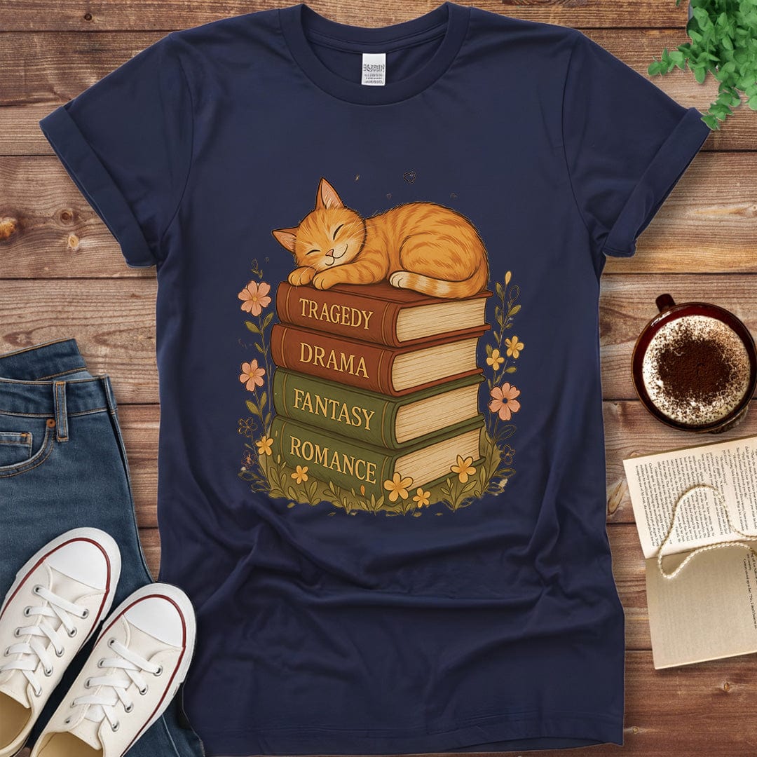 Printful T-shirt Navy / S Tragedy Drama Fantasy Romance Shirt