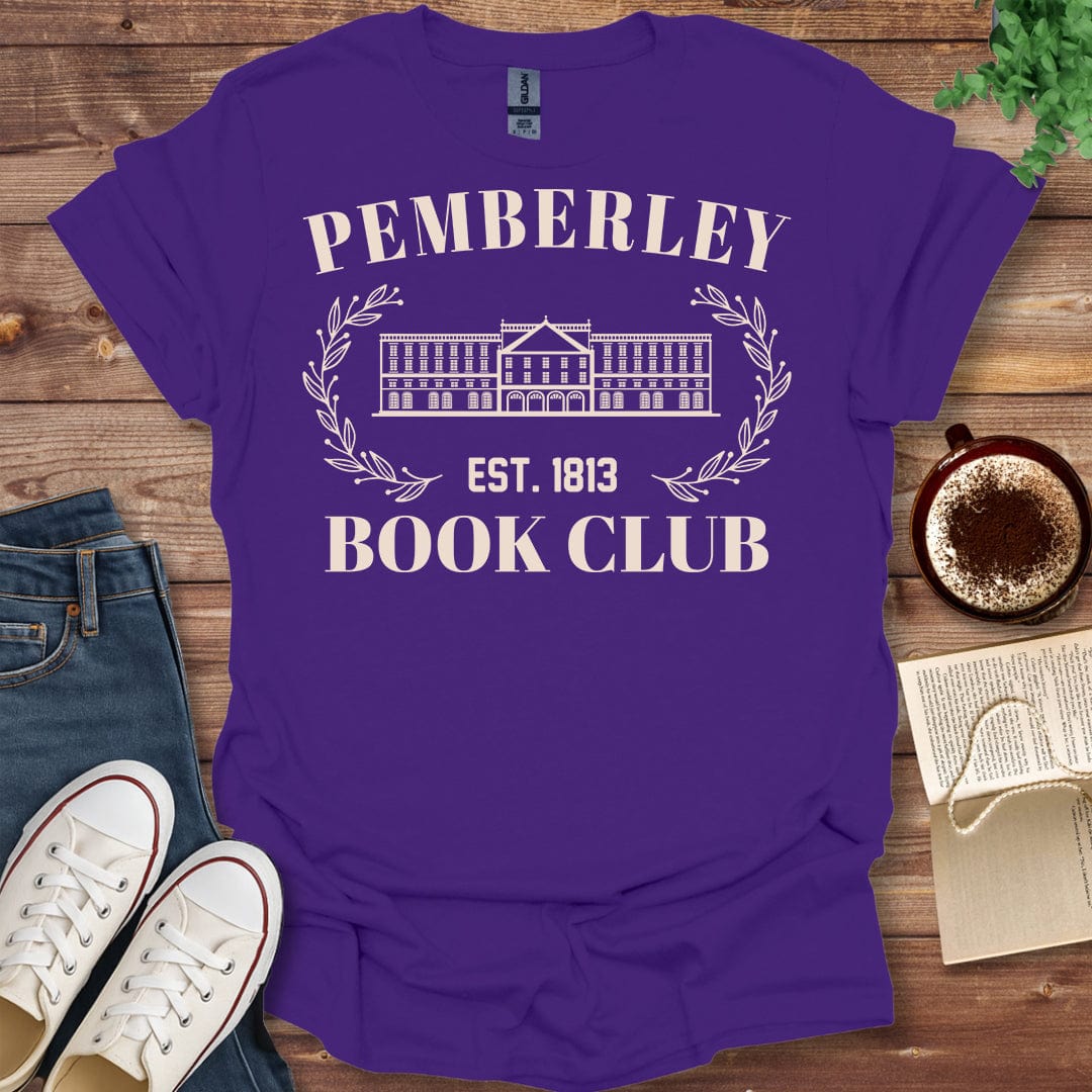 Pride & Pedantry Literary Tees T-shirt Purple / S Pemberley Book Club Shirt