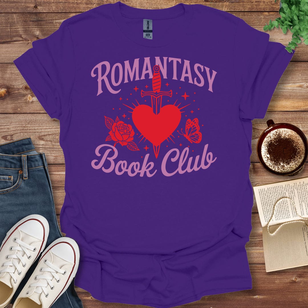 Pride & Pedantry Literary Tees T-shirt Purple / S Romantasy Book Club Shirt