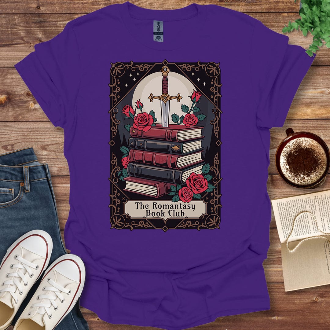 Pride & Pedantry Literary Tees T-shirt Purple / S Romantasy Book Club Tarot T-shirt