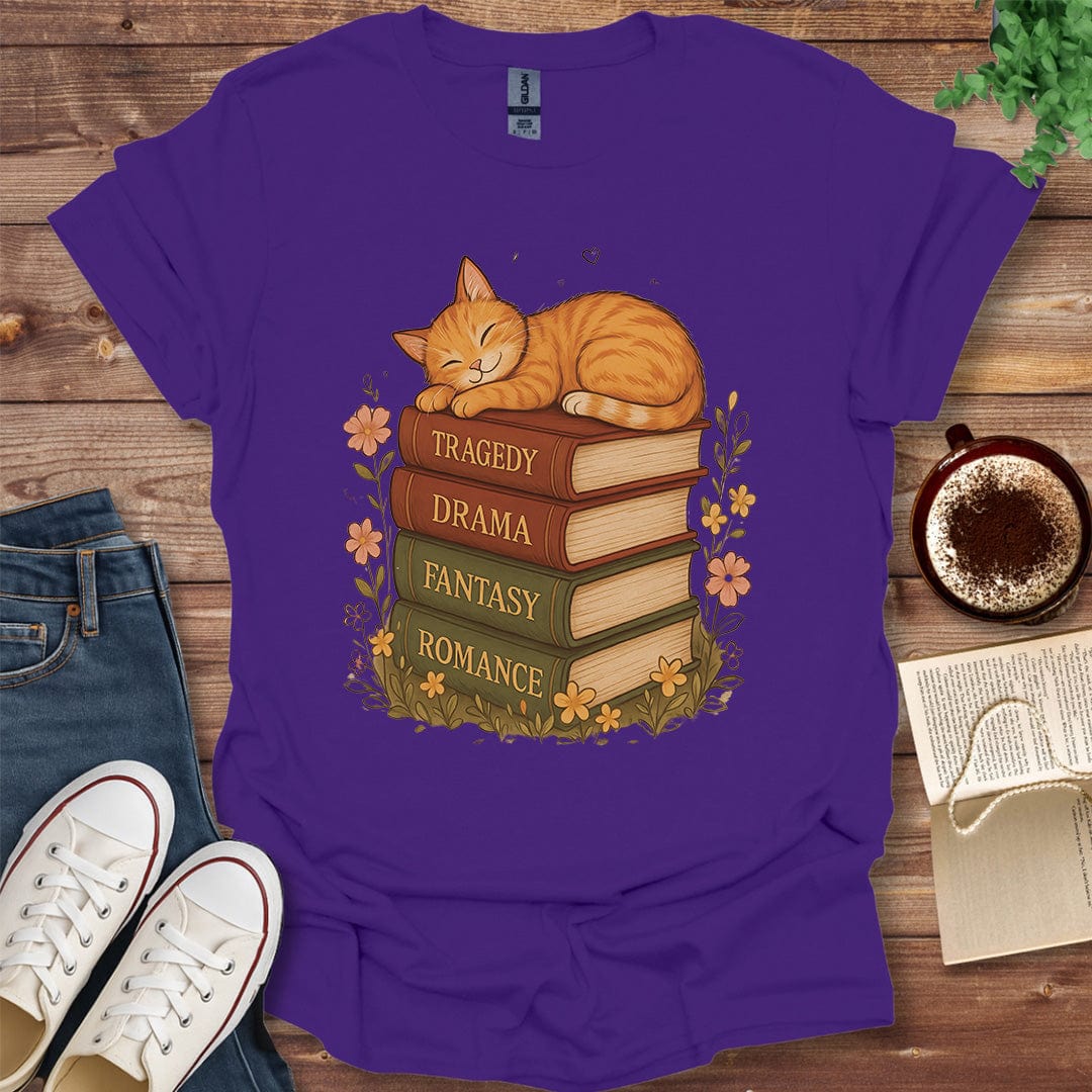 Printful T-shirt Purple / S Tragedy Drama Fantasy Romance Shirt