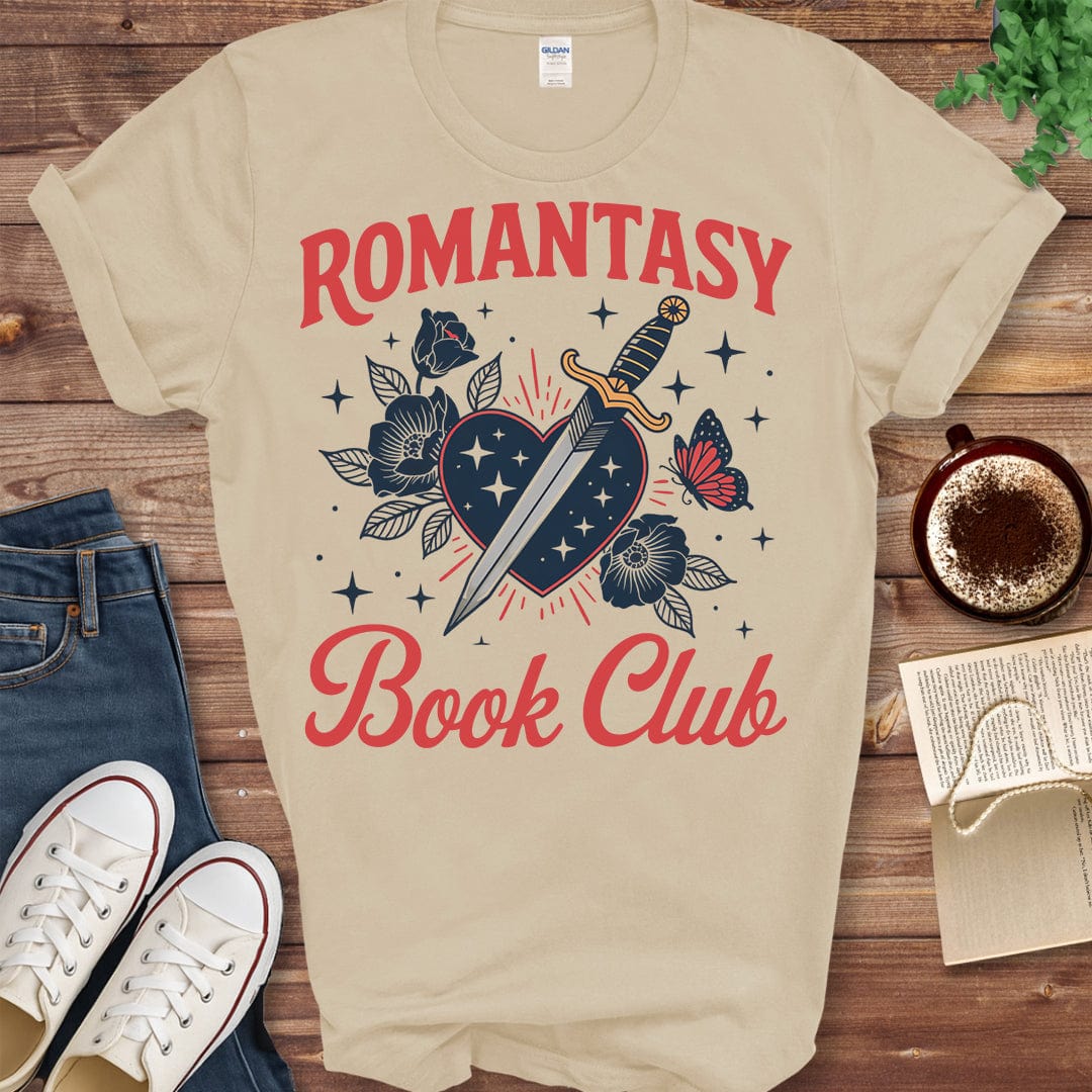 Pride & Pedantry Literary Tees T-shirt Sand / S Romantasy Book Club T-Shirt