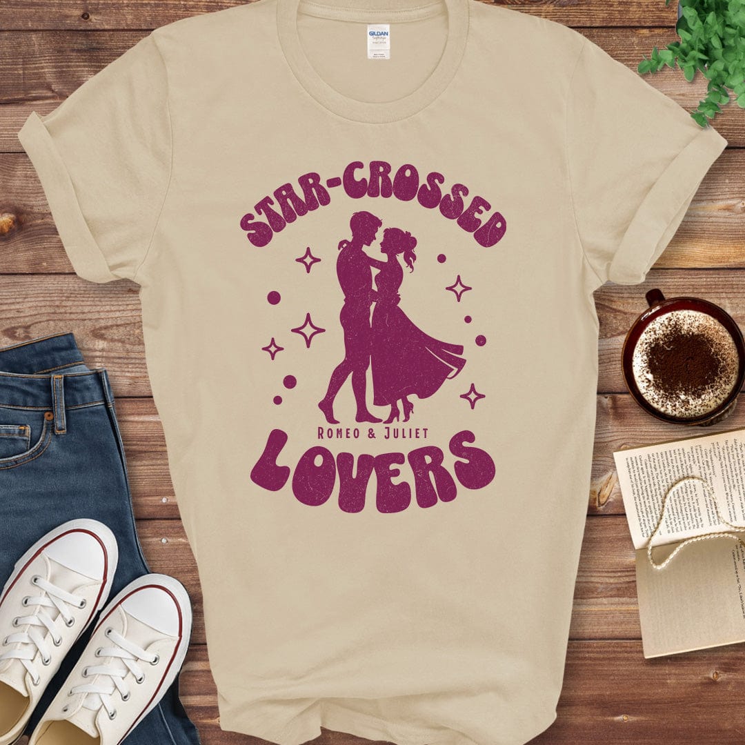 Printful T-shirt Sand / S Romeo and Juliet Shirt – Star-Crossed Lovers