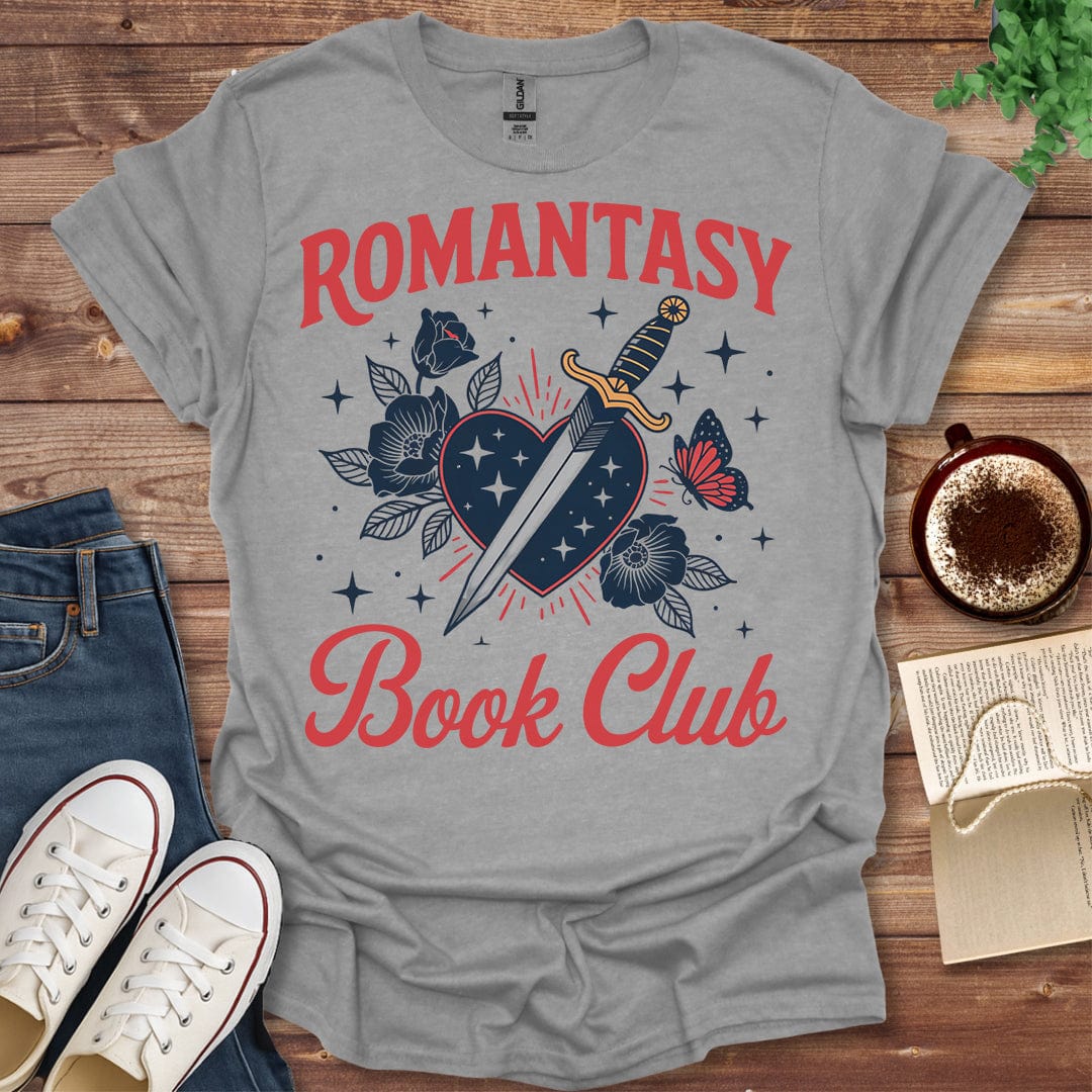 Pride & Pedantry Literary Tees T-shirt Sport Grey / S Romantasy Book Club T-Shirt