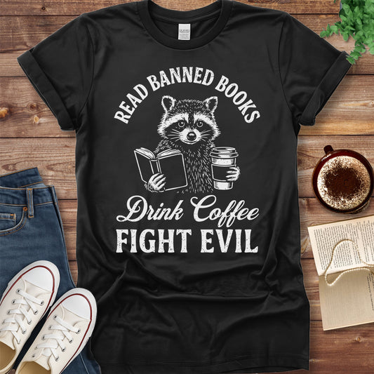 Read Banned Books Raccoon Shirt