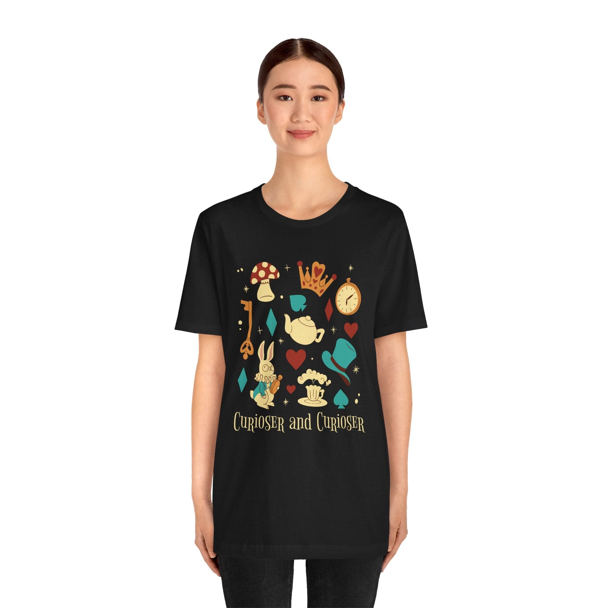 T-Shirt Alice In Wonderland Curiouser and Curiouser Inspired T-Shirt