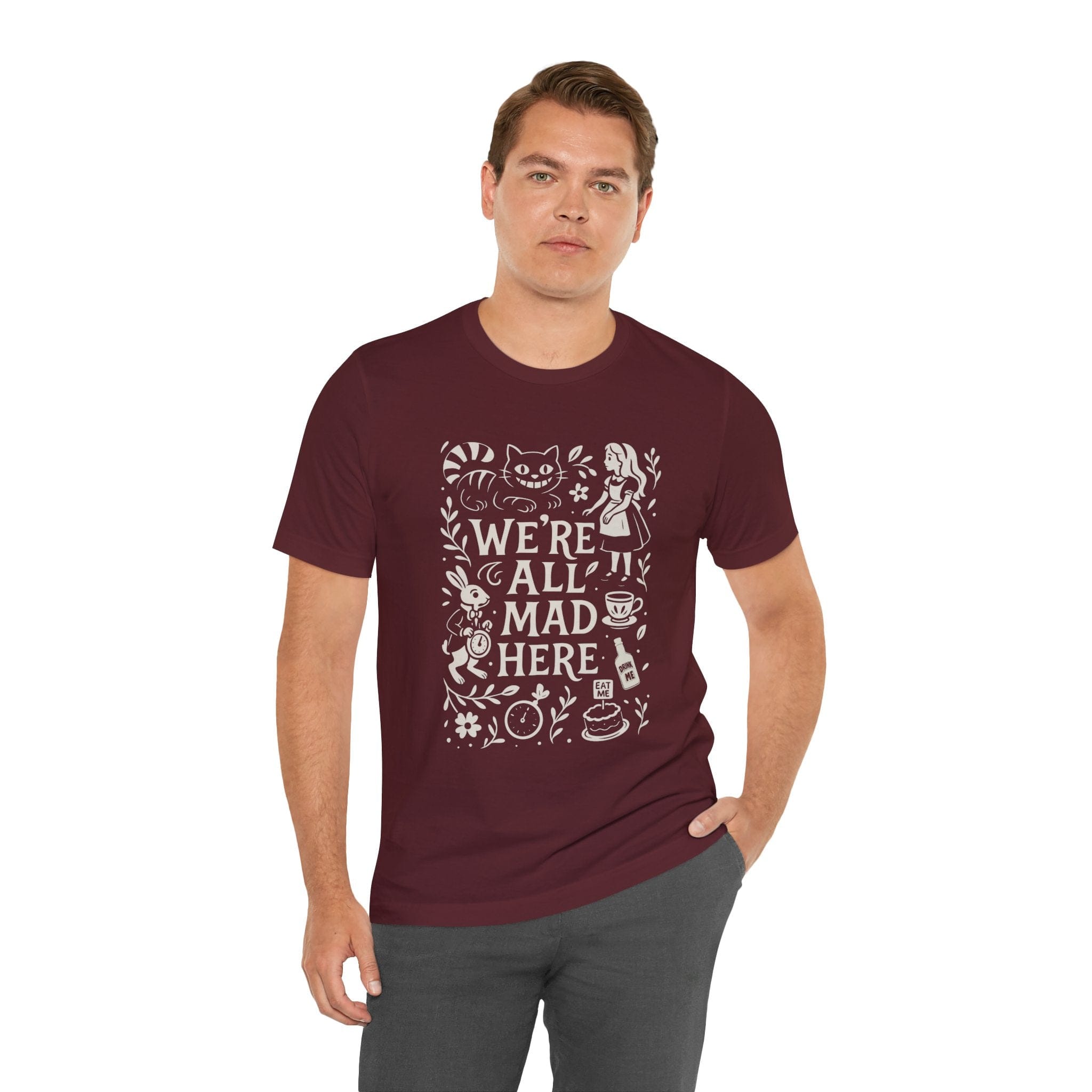 T-Shirt Alice in Wonderland Shirt - We're All Mad Here