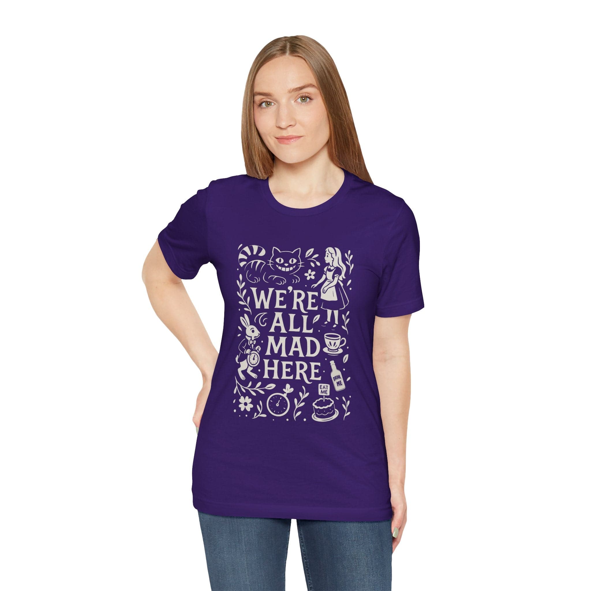 T-Shirt Alice in Wonderland Shirt - We're All Mad Here