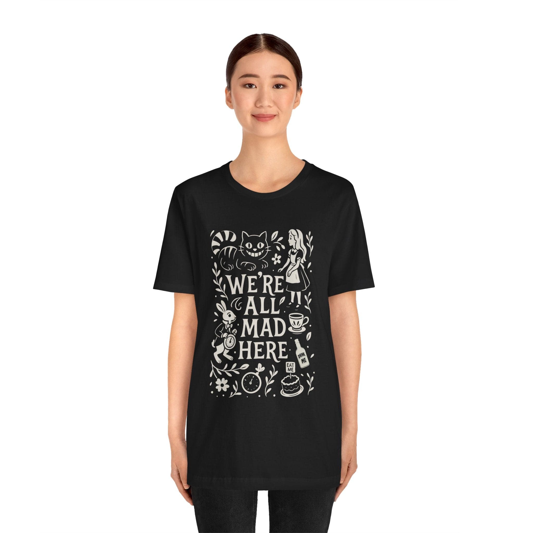 T-Shirt Alice in Wonderland Shirt - We're All Mad Here