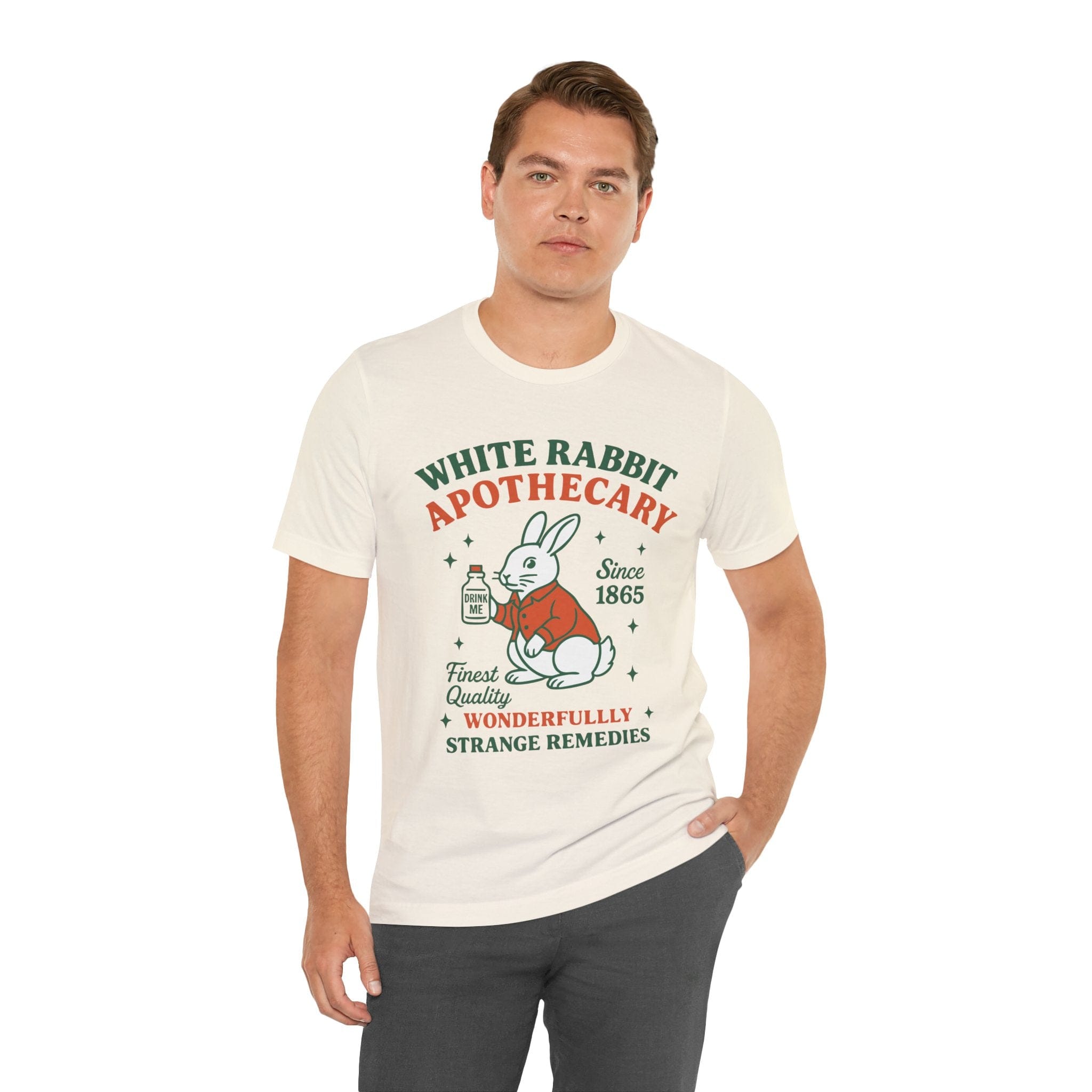 T-Shirt Alice in Wonderland Tee - White Rabbit Apothecary