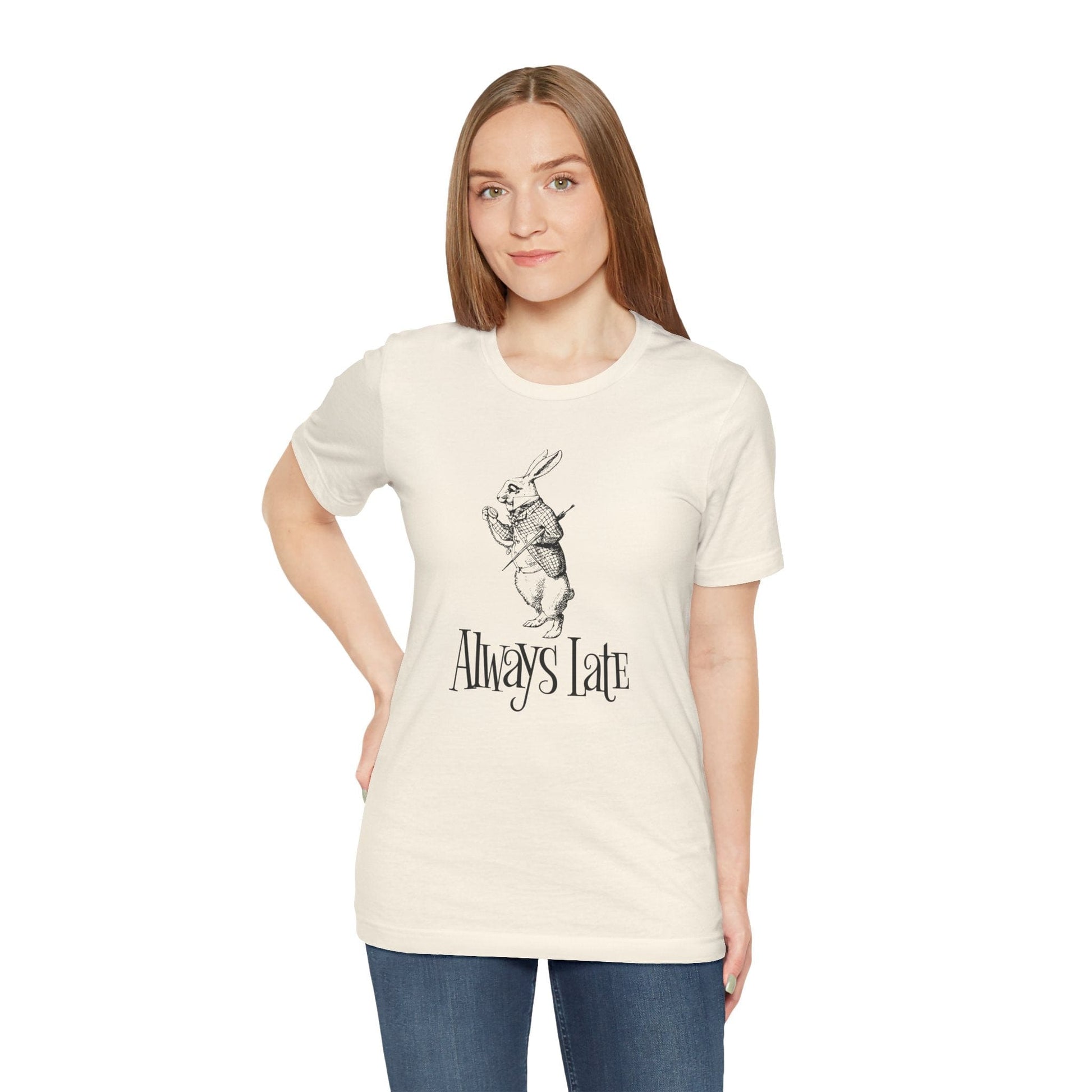 T-Shirt Always Late White Rabbit Shirt