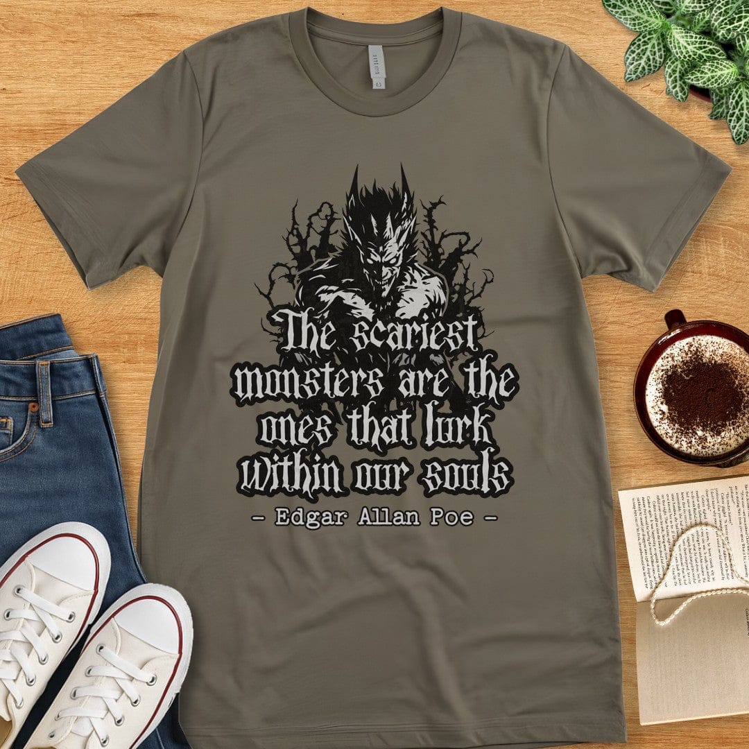T-Shirt Army / S Poe Shirt - Edgar Allan Poe Quote
