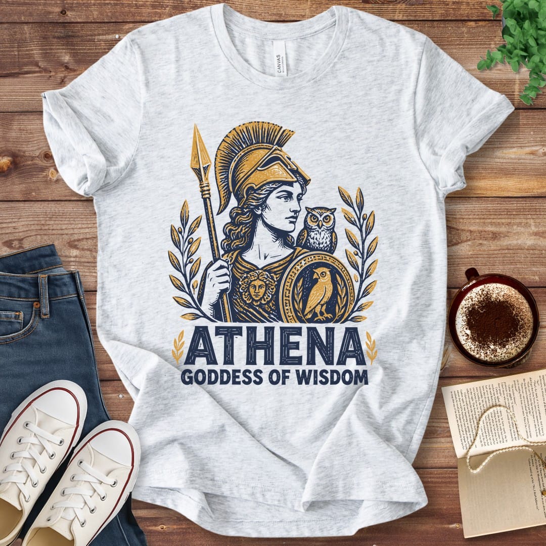 T-Shirt Ash / S Athena Goddess of Wisdom T-Shirt