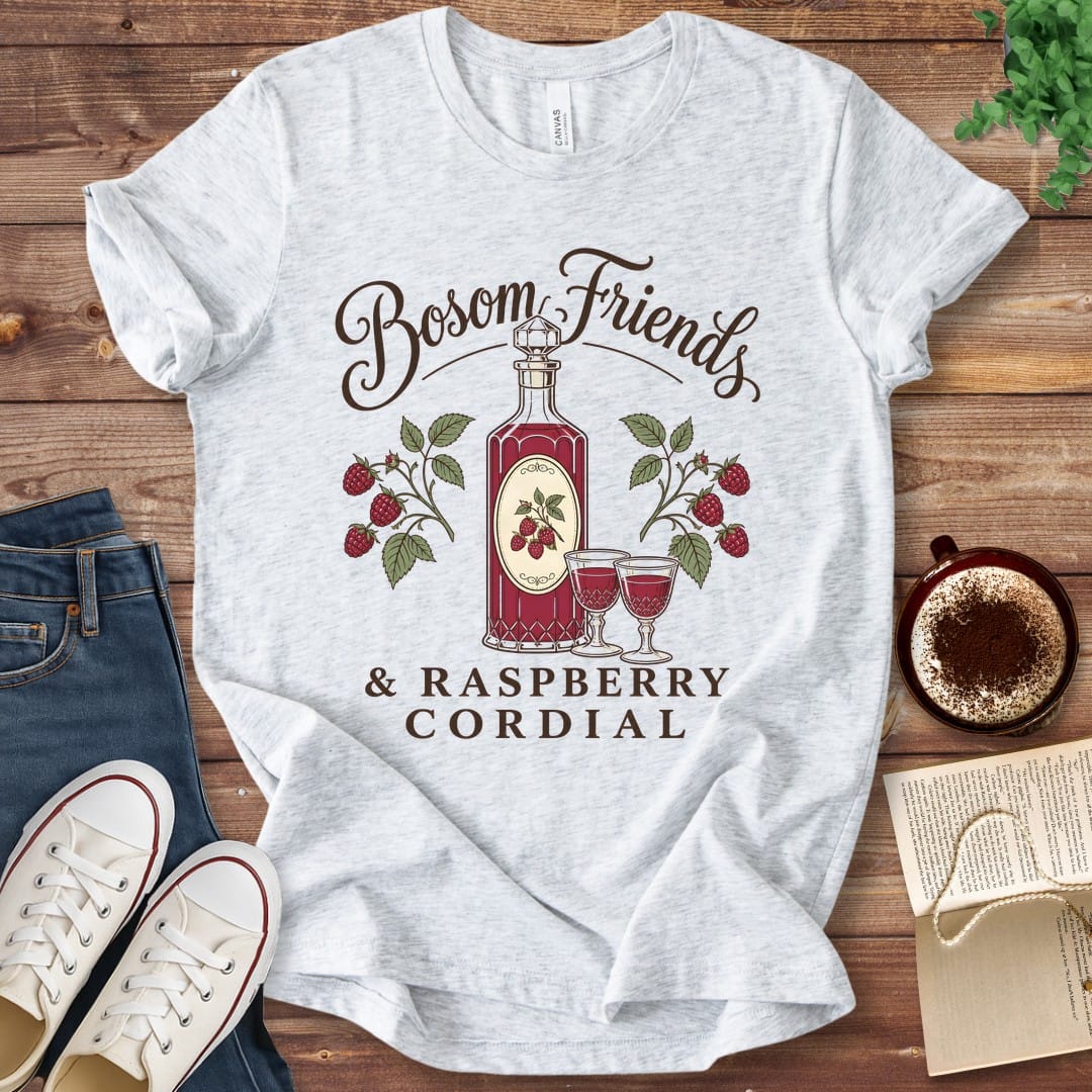 T-Shirt Ash / S Bosom Friends and Raspberry Cordial T-Shirt