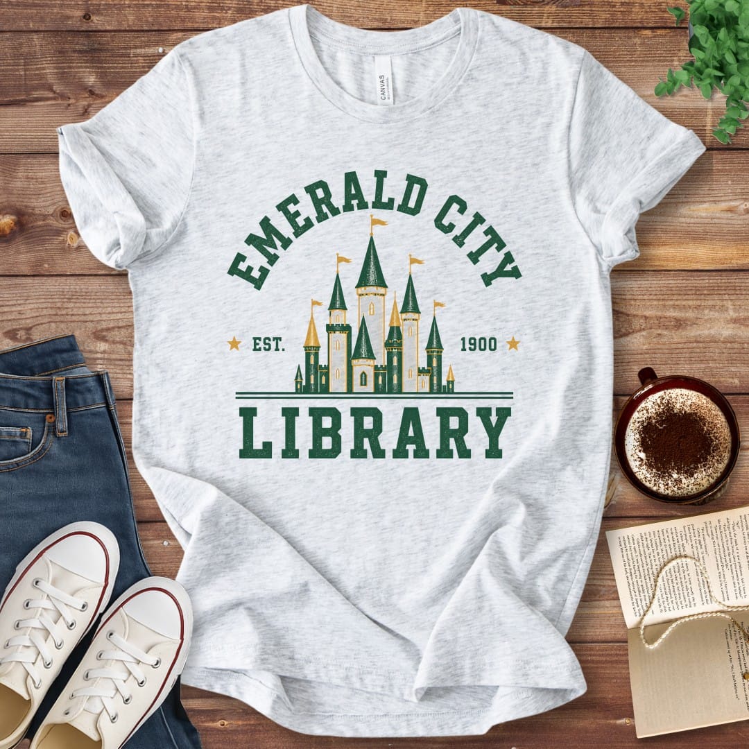 T-Shirt Ash / S Emerald City Library T-Shirt