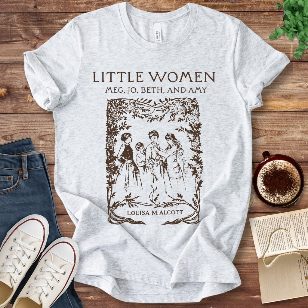 T-Shirt Ash / S Little Women Book Cover T-Shirt