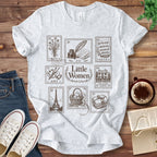 T-Shirt Ash / S Little Women Stamps T-Shirt