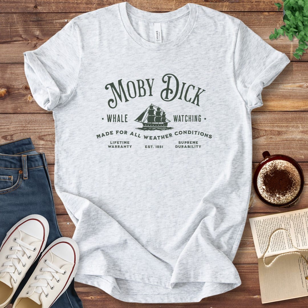 T-Shirt Ash / S Moby Dick Whale Watching T-Shirt