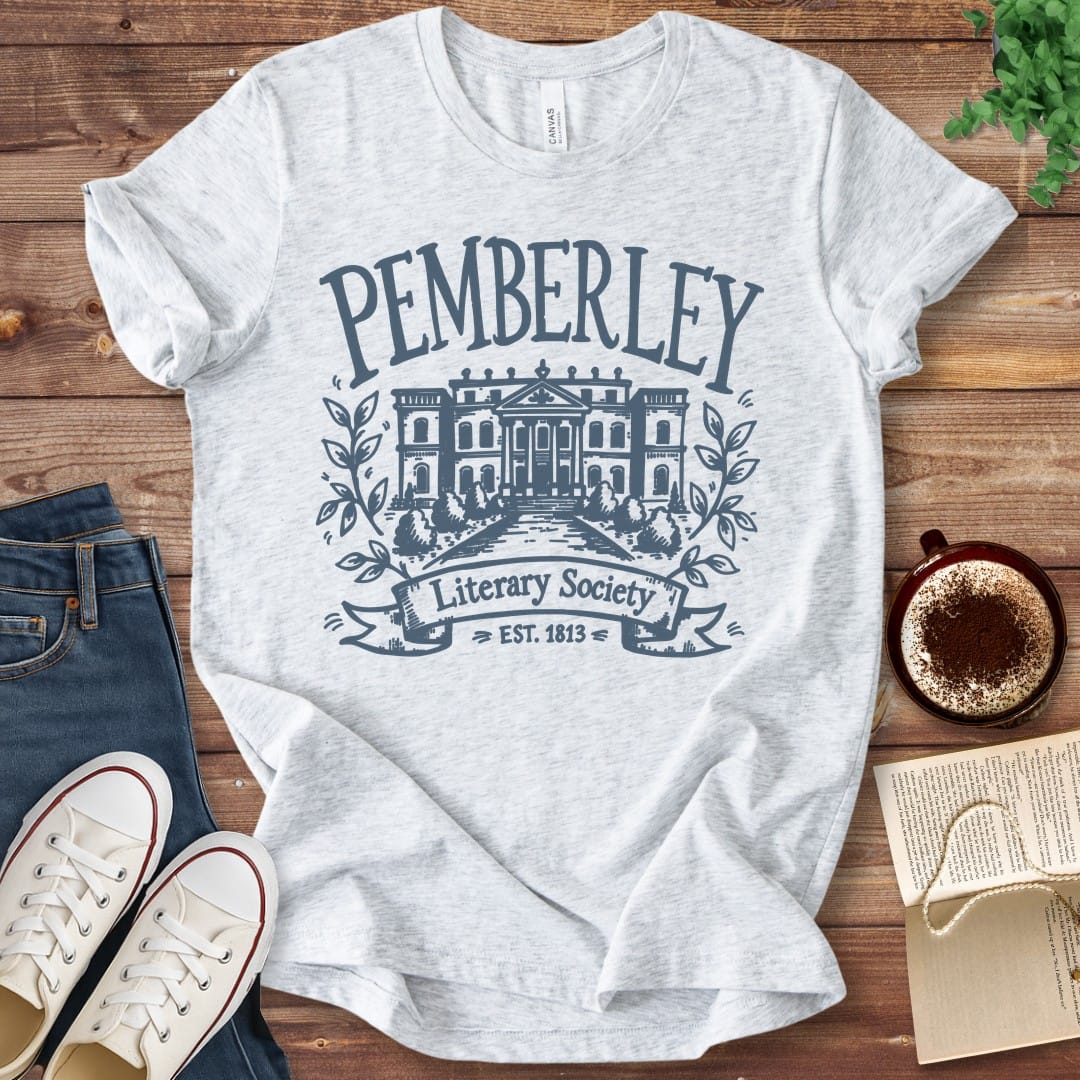 T-Shirt Ash / S Pemberley Literary Society T-Shirt