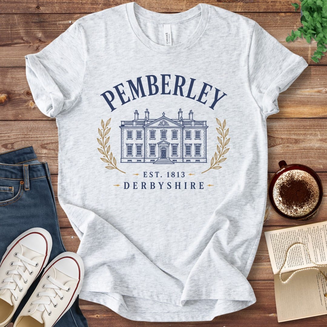 T-Shirt Ash / S Pemberley Pride & Prejudice T-Shirt