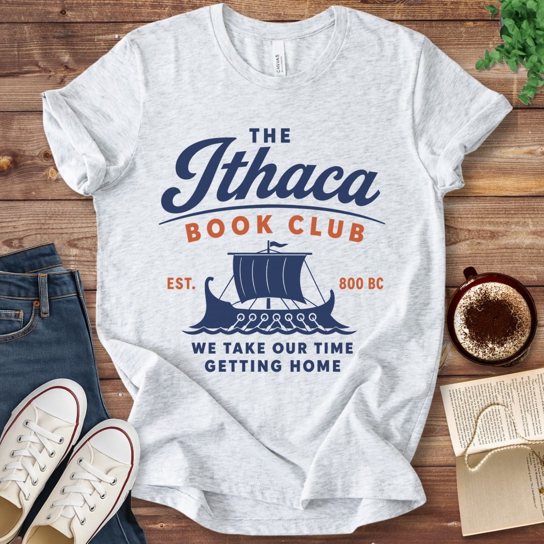 T-Shirt Ash / S The Ithaca Book Club Homer's Odyssey T-Shirt