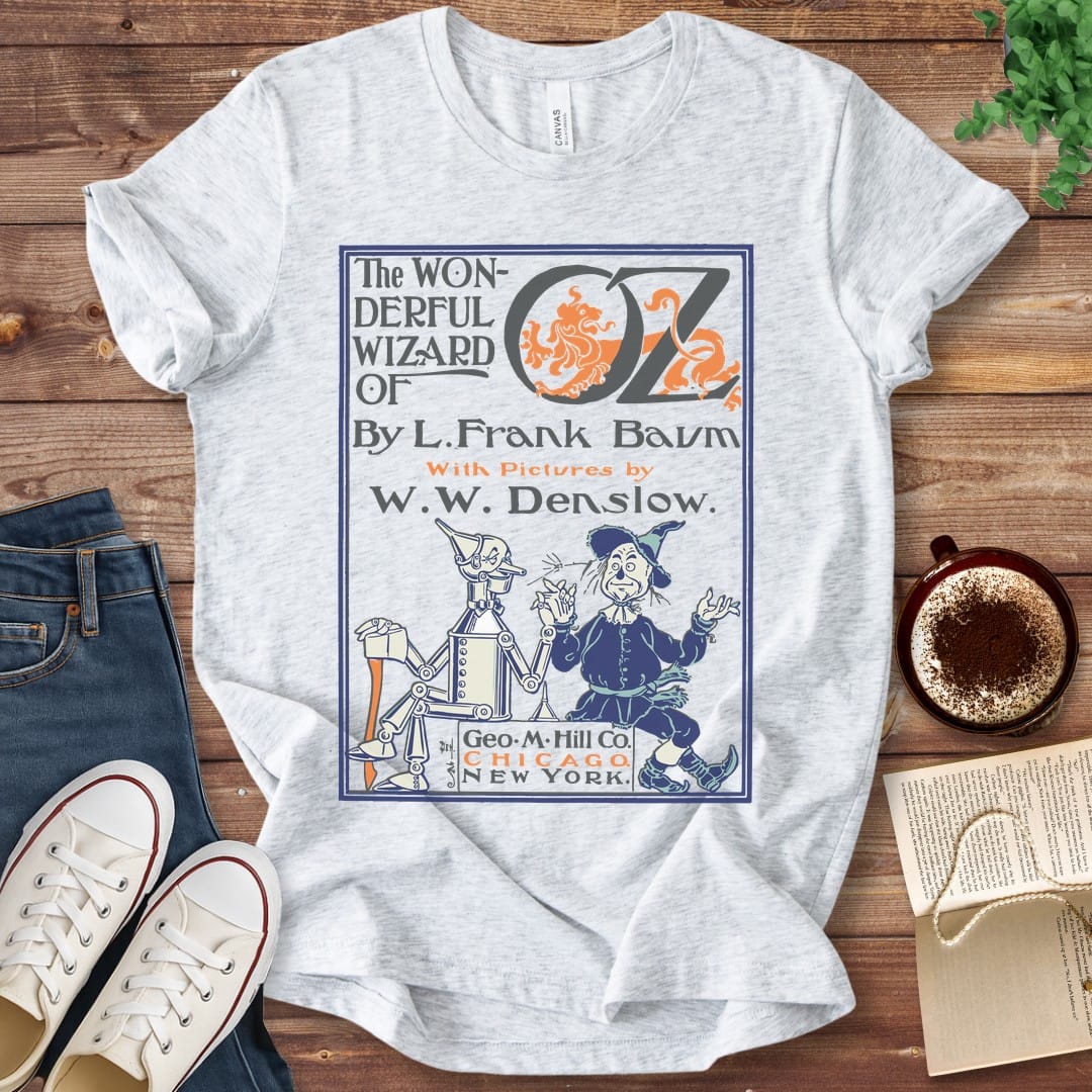 T-Shirt Ash / S The Wonderful Wizard of Oz Book Cover T-Shirt