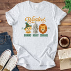 T-Shirt Ash / S Wanted Brains Heart Courage Wizard of Oz T-Shirt