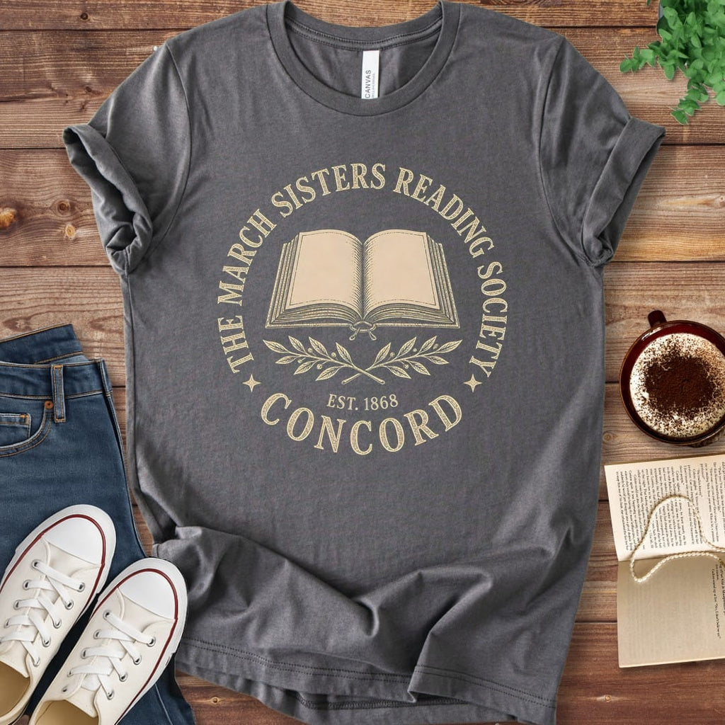 T-Shirt Asphalt / S March Sisters Reading Society T-Shirt