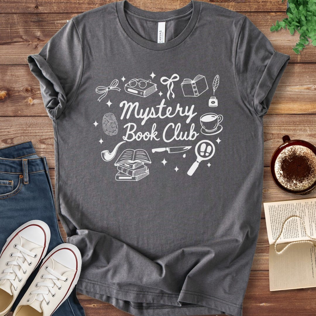 T-Shirt Asphalt / S Mystery Book Club Doodle T-Shirt