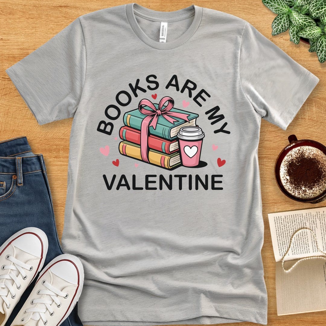 T-Shirt Athletic Heather / S Books Valentine T-shirt