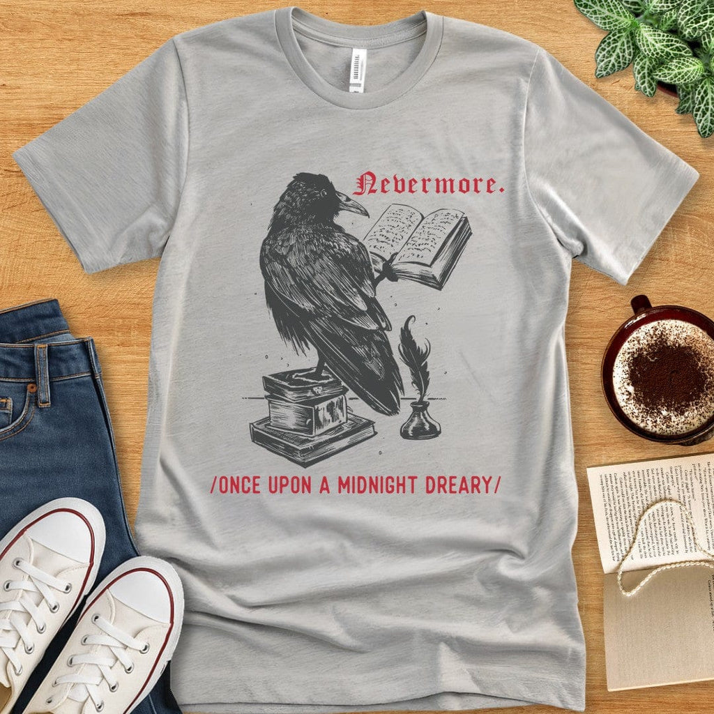 T-Shirt Athletic Heather / S Edgar Allan Poe Shirt – The Raven-Inspired Design