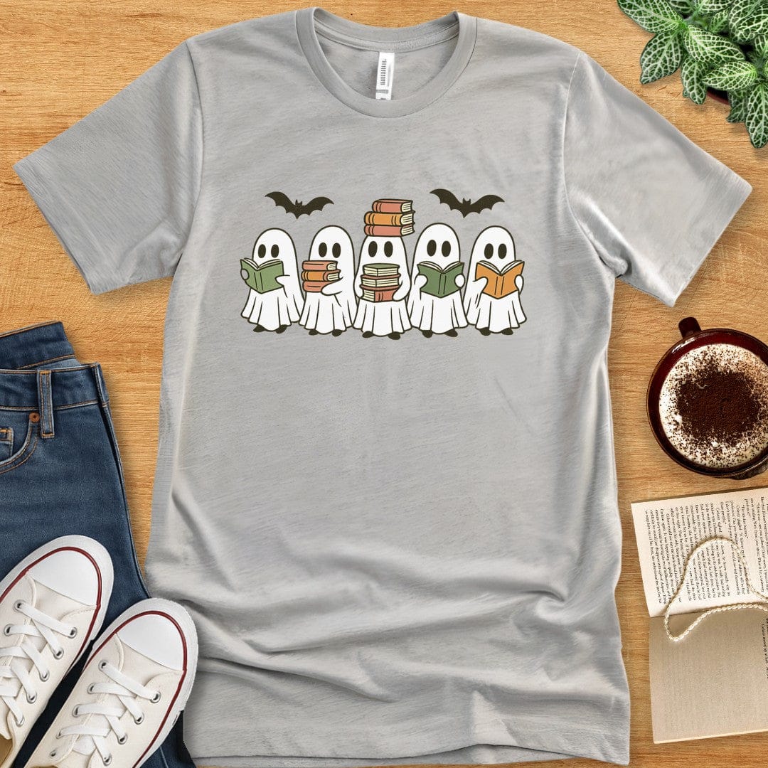 T-Shirt Athletic Heather / S Halloween Book Ghosts Shirt