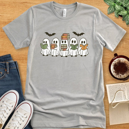 T-Shirt Athletic Heather / S Halloween Book Ghosts Shirt