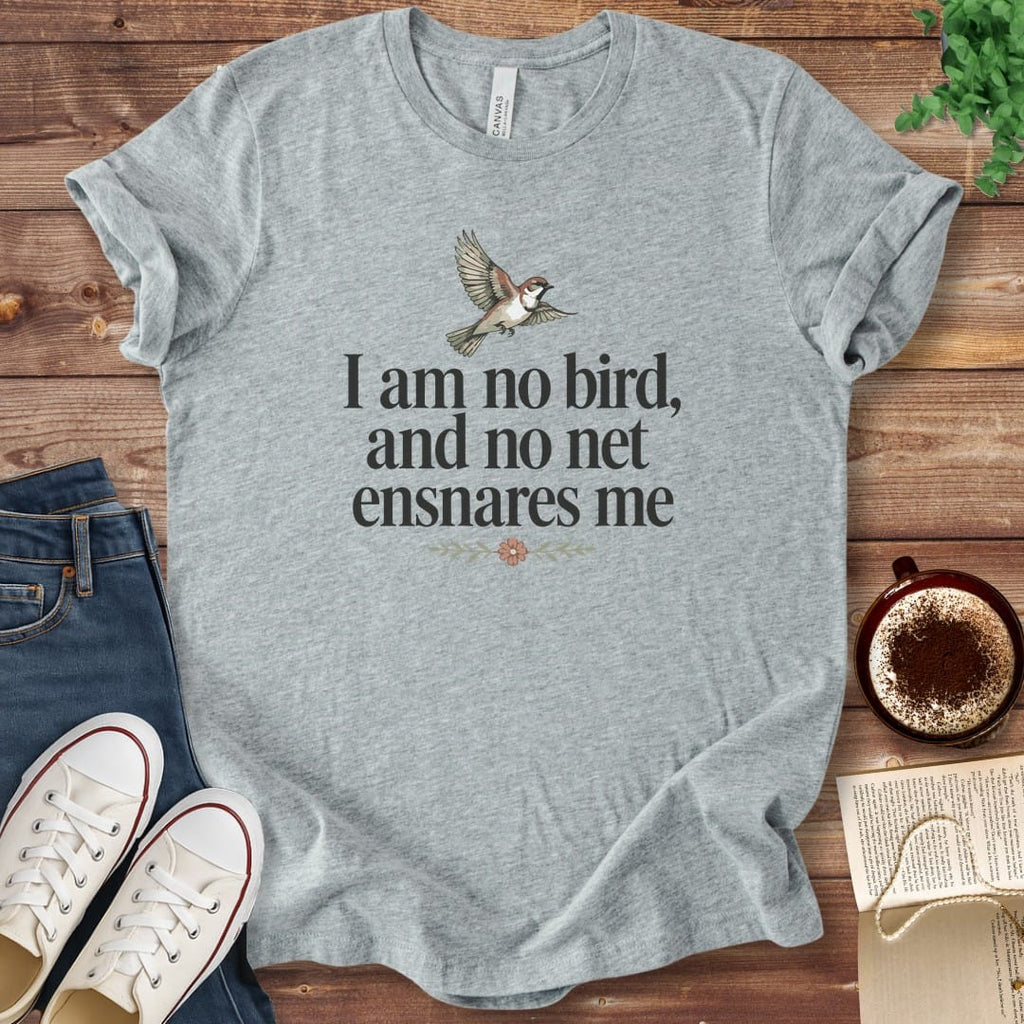 T-Shirt Athletic Heather / S I Am No Bird Jane Eyre T-Shirt