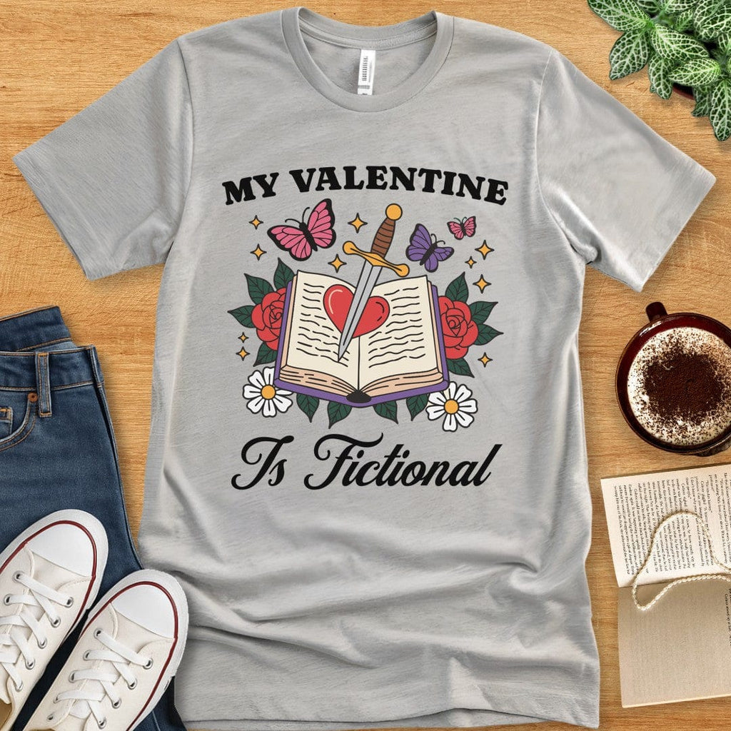 T-Shirt Athletic Heather / S My Valentine Is Fictional T-shirt