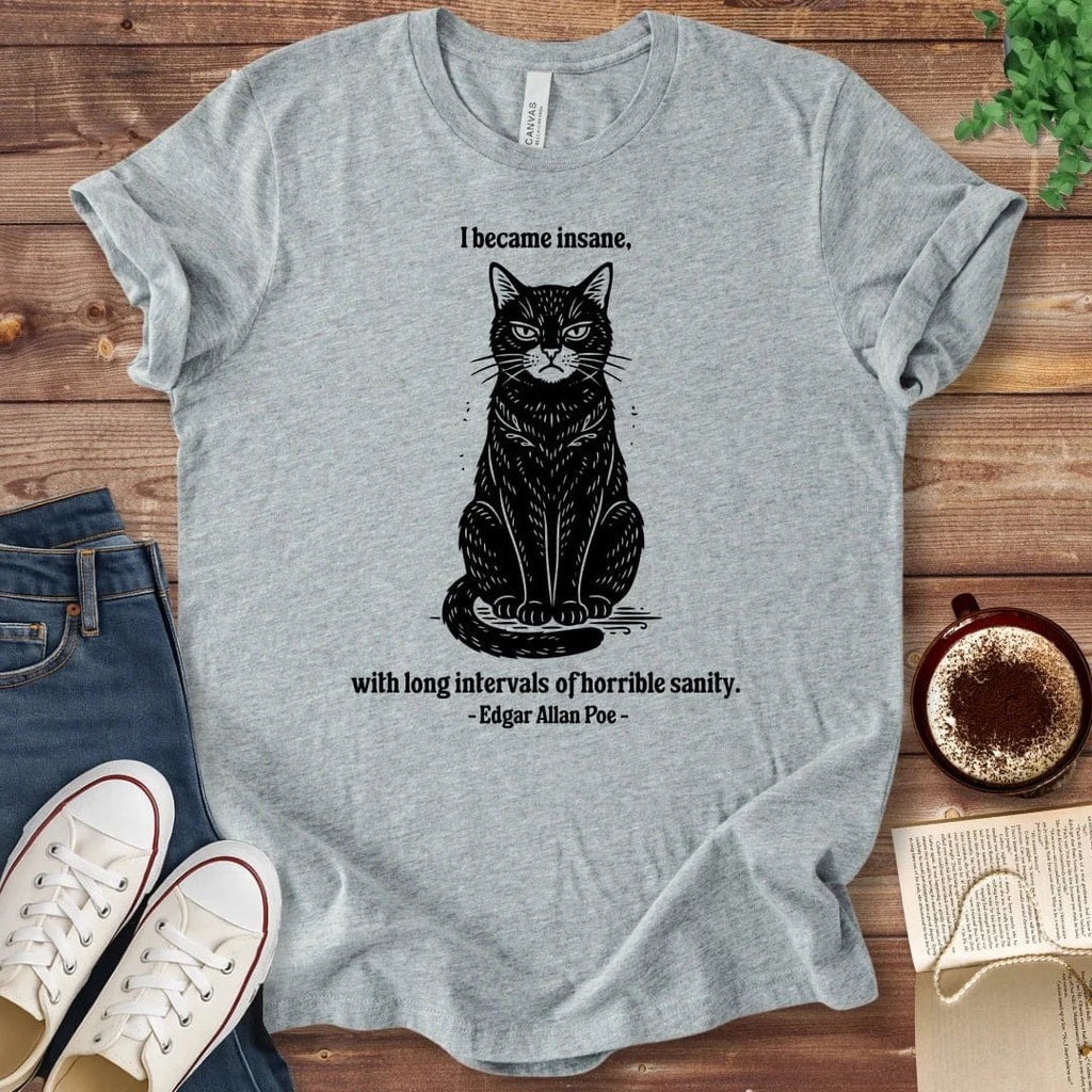 T-Shirt Athletic Heather / S Poe Insanity Quote Shirt