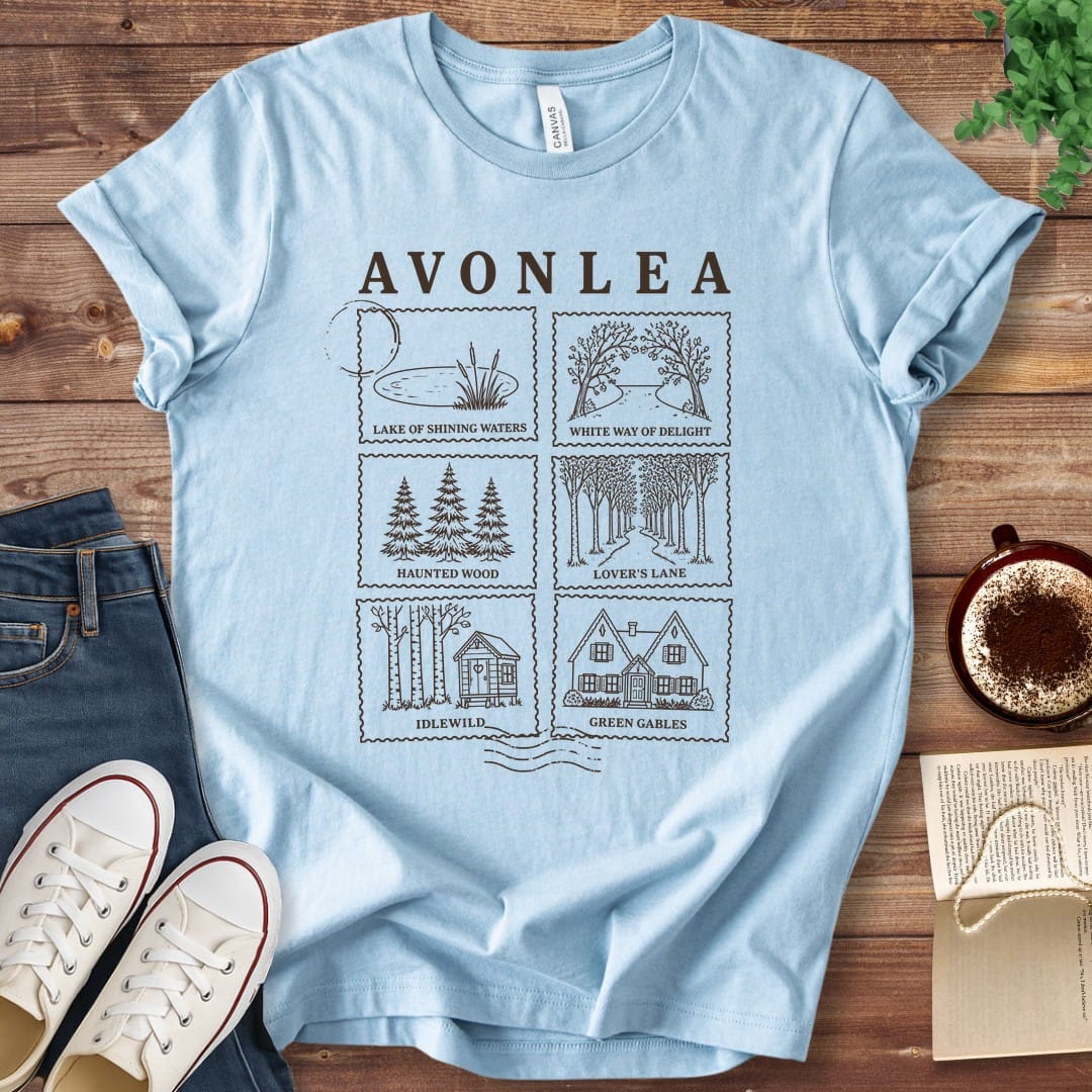 T-Shirt Baby Blue / S Avonlea Landmarks Anne of Green Gables T-Shirt