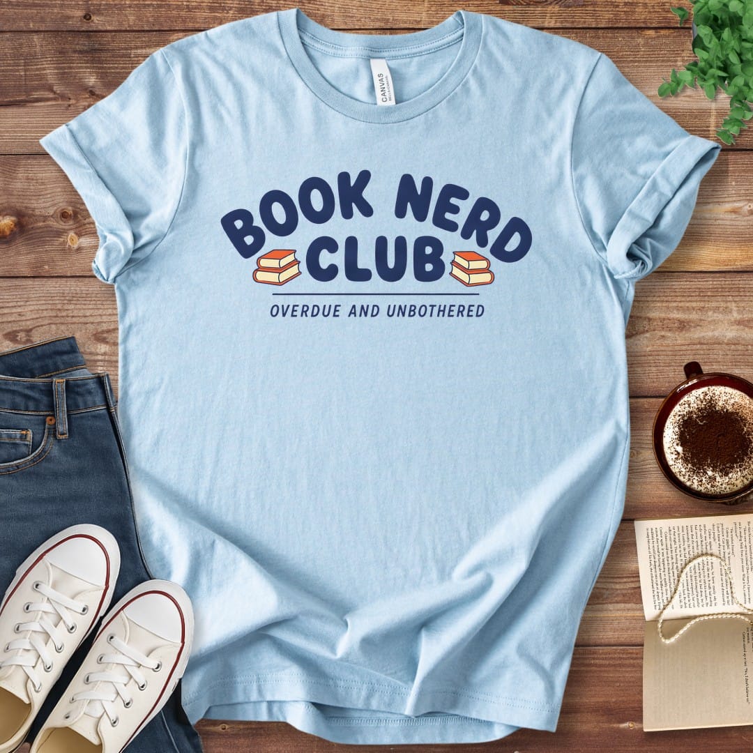 T-Shirt Baby Blue / S Book Nerd Club T-Shirt
