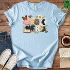 T-Shirt Baby Blue / S Book Nerd Collage Shirt